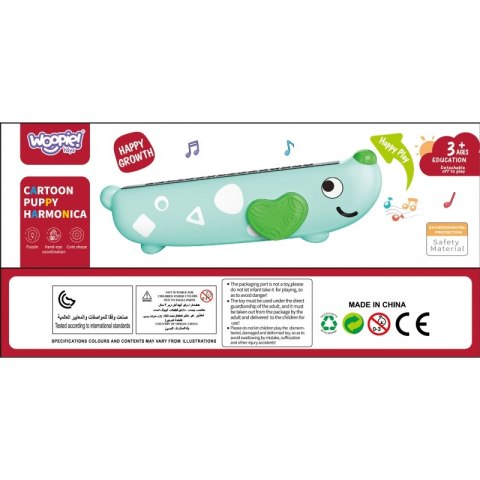 WOOPIE Kolorowa Harmonijka Ustna dla Dzieci Piesek