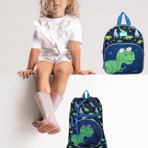 Plecak dla dzieci PRET Happy Dino blue