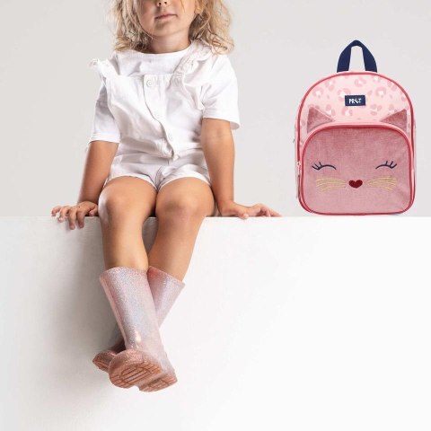 Plecak dla dzieci PRET Kotek Giggle velvet pink