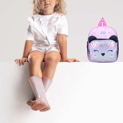 Plecak dla dzieci PRET Miś Giggle lila pink
