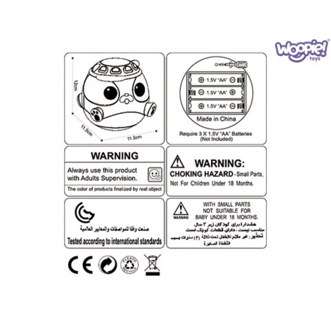 WOOPIE BABY Interaktywna Grająca Kula Piesek Zabawka Muzyczna