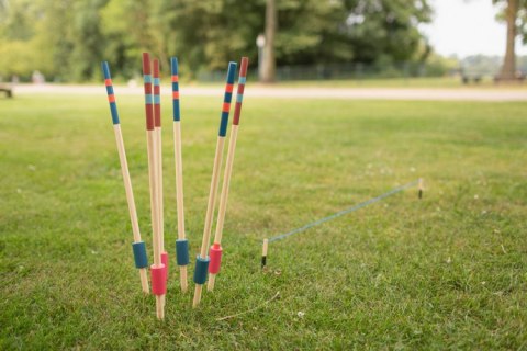 BS Toys, drewniany Zestaw rzut oszczepem