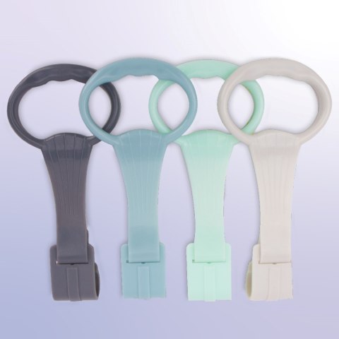 Kojec dla dziecka łóżeczko DUŻY PLAC ZABAW 150 x 200 x 68 cm - szary + uchwyty do kojca st1