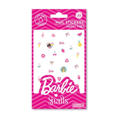 Naklejki na paznokcie dla dzieci Barbie Snails - Happy Vibes