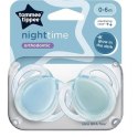 TOMMEE TIPPEE TTP43338095 Smoczki uspokajające NIGHT TIME 0-6m mix 2pak