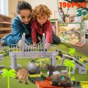 Tor wyścigowy dla dzieci duży 196 elementów Dinozaury akcesoria