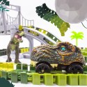 Tor wyścigowy dla dzieci duży 196 elementów Dinozaury akcesoria