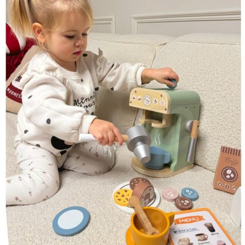 WOOPIE GREEN Drewniany Ekspres do Kawy Cukiernia Barista 25 el.