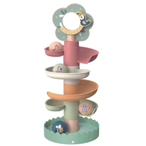 WOOPIE GREEN Drewniany Kulodrom Tor Kulkowy Sensoryczny Edukacyjny 6 el.