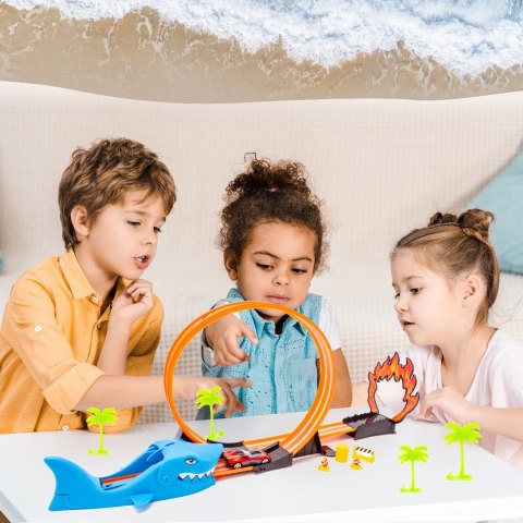 Wyrzutnia tor samochodowy dla dzieci auto akcesoria Rekin