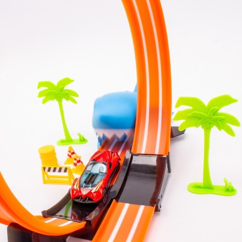 Wyrzutnia tor samochodowy dla dzieci auto akcesoria Rekin