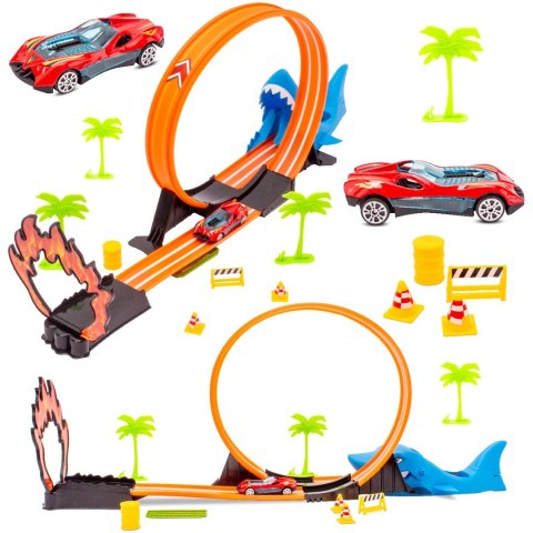 Wyrzutnia tor samochodowy dla dzieci auto akcesoria Rekin