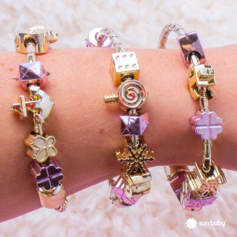 Zestaw kreatywny do robienia biżuterii Zawieszki koraliki - bransoletka 3 szt. & naszyjnik 2 szt.