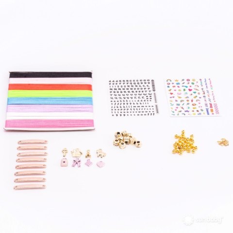 Zestaw kreatywny do robienia biżuterii Zawieszki koraliki - bransoletka 7 szt. & obręcz 8 szt.