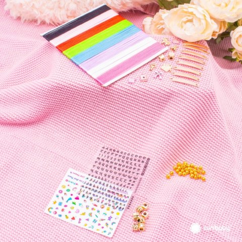 Zestaw kreatywny do robienia biżuterii Zawieszki koraliki - bransoletka 7 szt. & obręcz 8 szt.