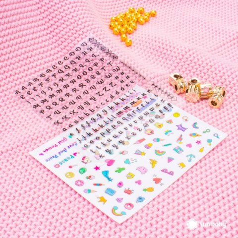 Zestaw kreatywny do robienia biżuterii Zawieszki koraliki - bransoletka 7 szt. & obręcz 8 szt.