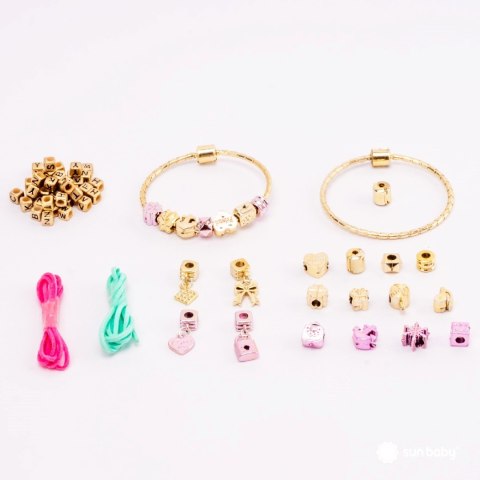 Zestaw kreatywny do robienia biżuterii Zawieszki koraliki - bransoletka & naszyjnik x 2 szt.