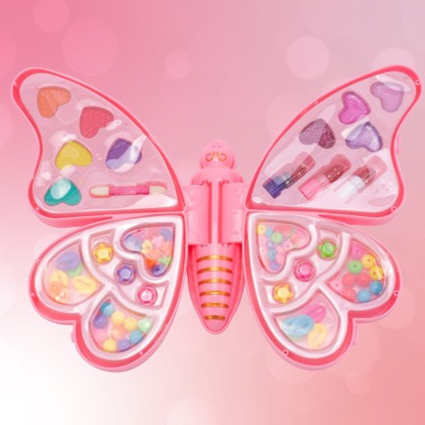 Zestaw kreatywny do robienia bransoletek naszyjników biżuterii koraliki charmsy make up Motyl 2