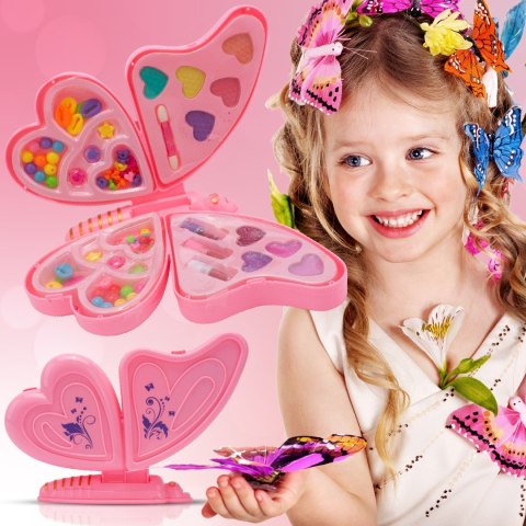 Zestaw kreatywny do robienia bransoletek naszyjników biżuterii koraliki charmsy make up Motyl 2