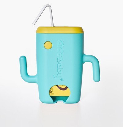DIDOBABY Uchwyt dwustronny do soków kartonikowych i saszetek Turquoise