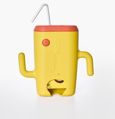 DIDOBABY Uchwyt dwustronny do soków kartonikowych i saszetek Yellow