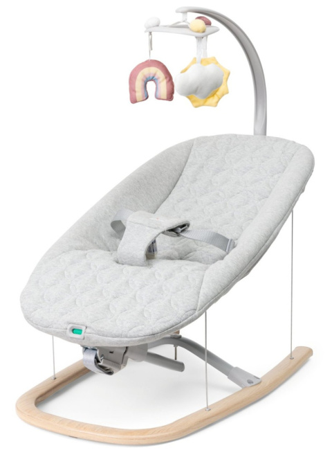 ZEN WAVE Chicco Leżaczek bujaczek dla dzieci 0+6m do 9 kg - Wooden Grey
