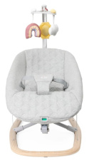 ZEN WAVE Chicco Leżaczek bujaczek dla dzieci 0+6m do 9 kg - Wooden Grey