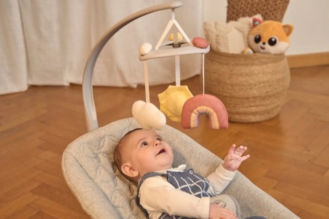 ZEN WAVE Chicco Leżaczek bujaczek dla dzieci 0+6m do 9 kg - Wooden Grey