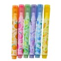 Zakreślacze W Długopisie Owoce Pieczątki Kolorowe Pachnące 6 Szt