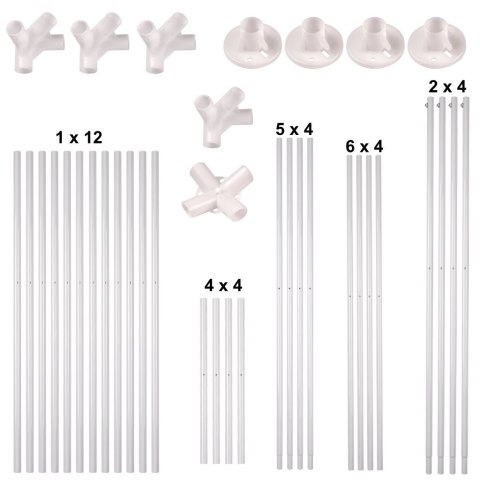 Pawilon ogrodowy namiot imprezowy handlowy altana biała 3 x 3m
