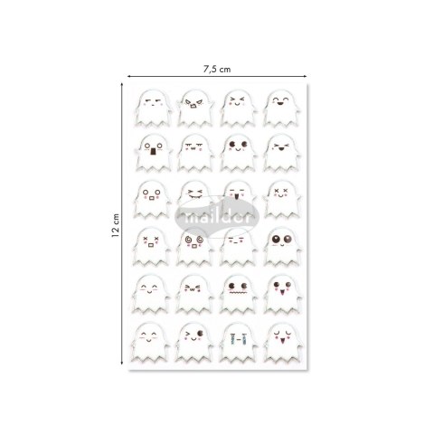 Naklejki 3D wypukłe Duchy