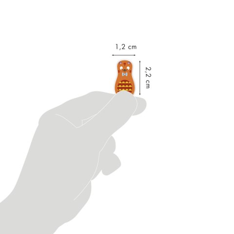 Naklejki 3D wypukłe Matrioszki Zwierzęta