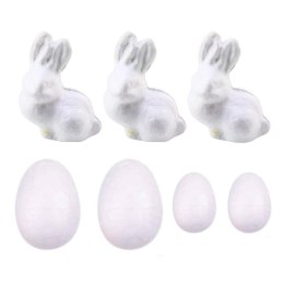 Zestaw Do Malowania Styropianowych Ozdób 3 Zające 4 Jajka Farby