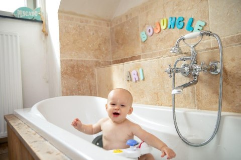 B-Piankowe literki cyferki do kąpieli zestaw 36szt