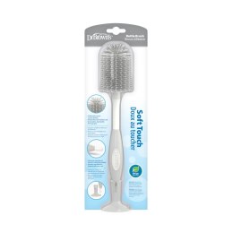 Dr.Browns AC141 Szczotka do czyszczenia butelek z miękkim silikonowym włosiem szara