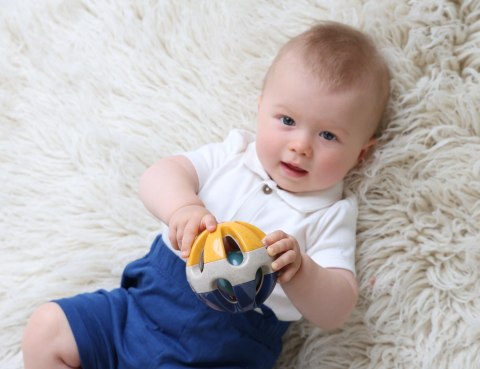 Piłka grzechotka dla niemowlaka TOLO Bio 3m+