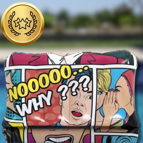 BESTWAY MATERAC DMUCHANY DO PŁYWANIA PLAŻOWY NA BASEN KOMIKS 183cm