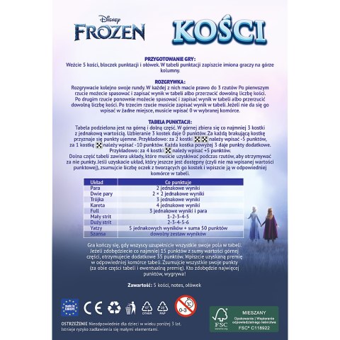 Gra podróżna Kości Kraina Lodu Trefl 02689