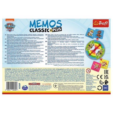 Gra Memos Classic i Plus Psi Patrol Trefl 02269