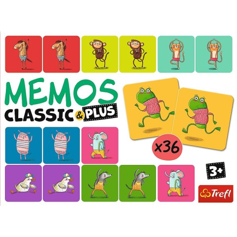 Gra Memos Classic&Plus Ruch i dźwięk Trefl 02271