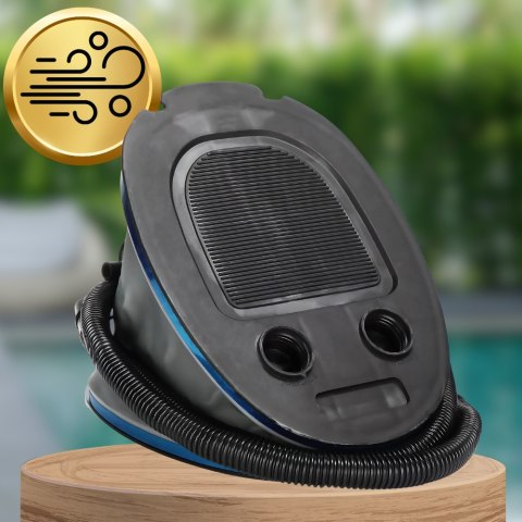 Pompka nożna do materaca pontonów wielofunkcyjna + KOŃCÓWKI 5L długość węża 130 cm