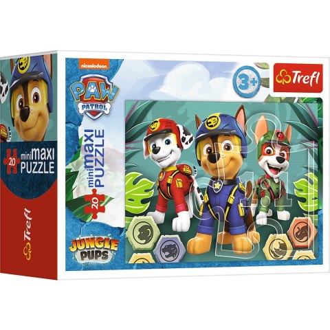 Puzzle - "20 miniMaxi" - Wesołe pieski Psi Patrol Trefl 56038