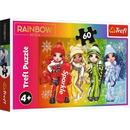 Puzzle - 60 - Radosne lalki - Rainbow High - Trefl 17380