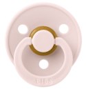 BIBS COLOUR Smoczek uspokajający kauczuk Hevea, roz M, FLOWPACK, PETAL