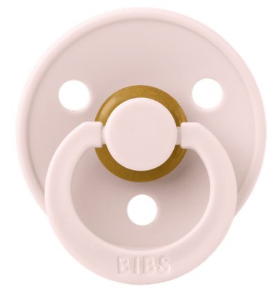 BIBS COLOUR Smoczek uspokajający kauczuk Hevea, roz M, FLOWPACK, PETAL
