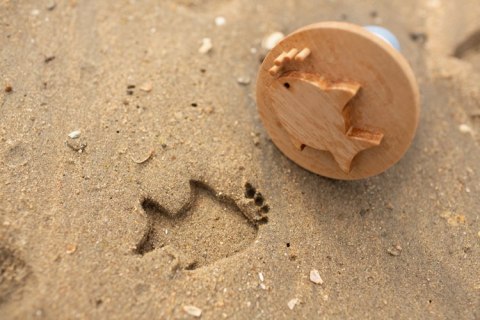 BS Toys, Zestaw drewnianych stempli na piachu