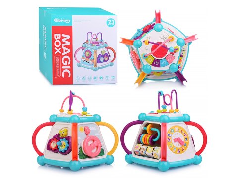 Multikostka Kostka Bryła Piramida Edukacyjna Sensoryczna zabawka dla malucha 7w1