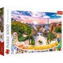 Puzzle - 1000 - Zachód słońca nad Barceloną - Hiszpania - Trefl 10711