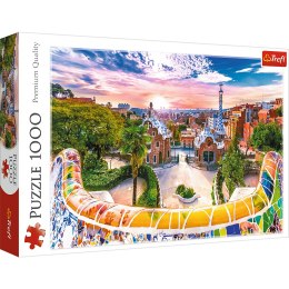 Puzzle - 1000 - Zachód słońca nad Barceloną - Hiszpania - Trefl 10711