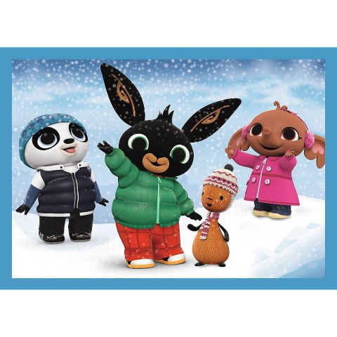 Puzzle - "4w1 (12, 15, 20, 24)" - Wesoły Bing Trefl 34631